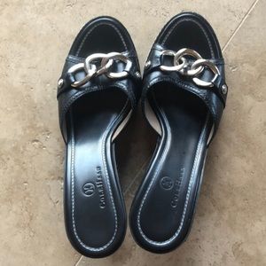 Cole Haan Black Wedge Sandal